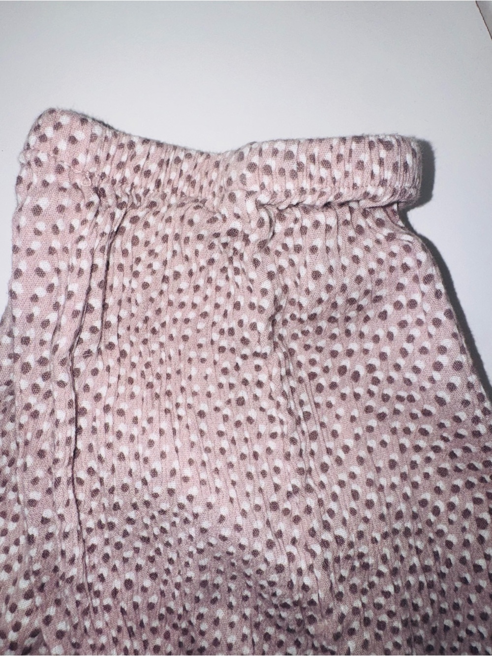 Aerie Dusty Rose Smocked Sheer Polka Dot Swim Lounge Pants - Blush - Picture 3 of 5